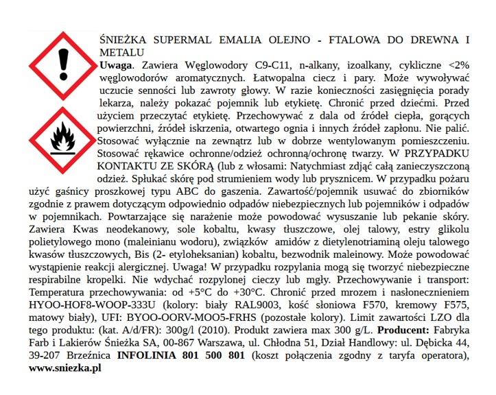 Śnieżka Supermal Popielata 7023 0.2L