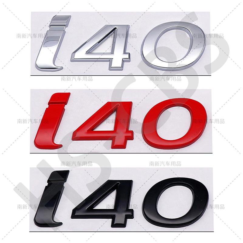 Stile Auto Cromato Metallico 3D Lettere Emblema I10 I20 I30 I40 Badge Posteriore del Bagagliaio Per Hyundai Targhetta con Logo Adesivi Accessori Auto