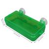 Suction Cup Reptile Feeder Escape Proof Reptile Feeding Food Water Bowl for     Bearded Dragon Green