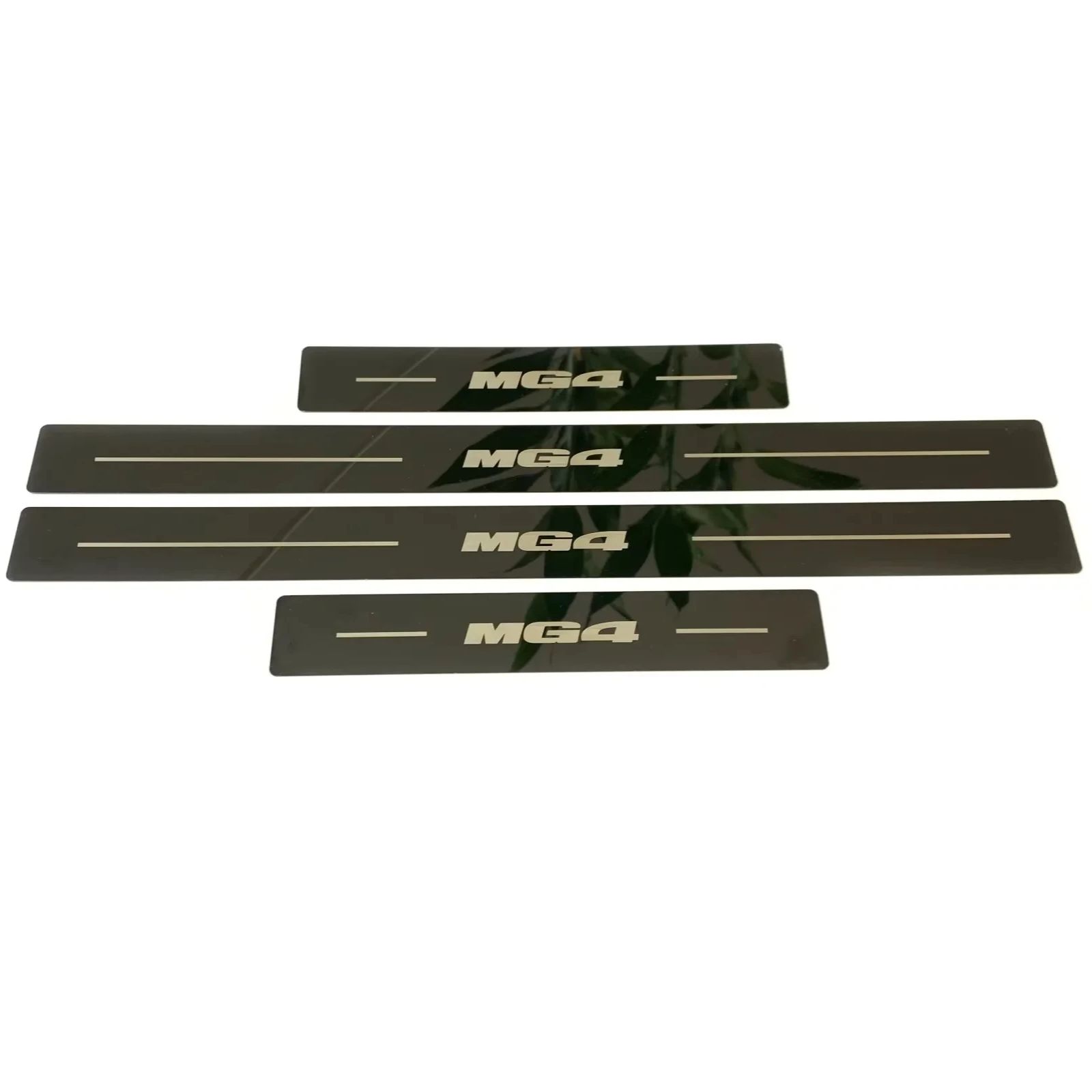

For MG4 MG 4 EV 2024 Stainless Steel Door Sill Scuff Plate Cover Trim Auto Protector Sticker Car Styling Accessories Ultra-thin Black