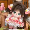 Stoffpuppe 20cm Anime Kirschblütenmädchen Cosplay Plüschpuppe Körper mit Skelett Niedliches Cartoon-Spielzeug für Kinder Geschenke Geburtstag