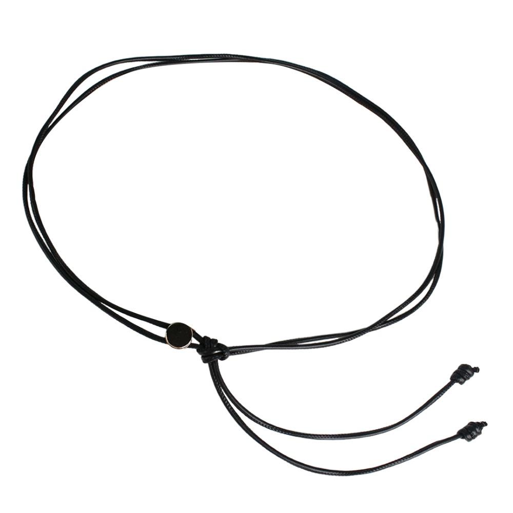 Nastavitelné provázkové pásky Měkký PU kůže Pletený pásek na pas Popruh Pro sukně Džíny Šaty Oblečení