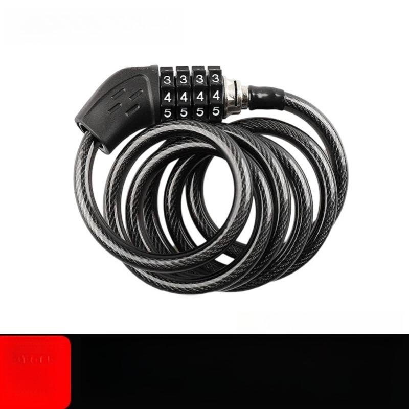 Bicycle Lock Mountain Bike Anti Theft Lock Motorcycle Electric Bike Lock Battery Car Ring Lock Password Leather Lock
