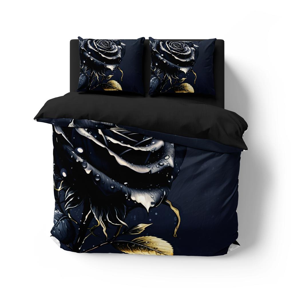 Luxury Flower Bedding Set Famous Anime Duvet Cover Sets Comforter Bed Linen Twin Queen King Single Size Dropshipping Gift