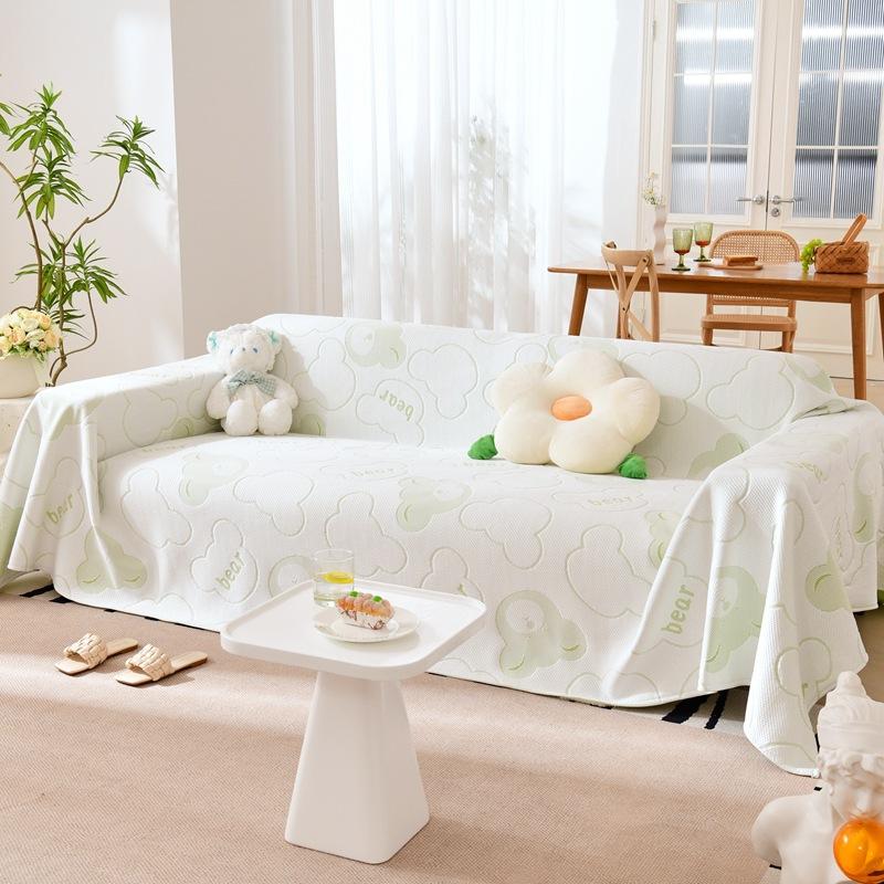 Sofabezug Stoff Sommer Eisseide Sitzkissen All-Inclusive Universalbezug Cool Feeling