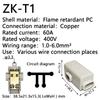 High Power Splitter Quick Wire Connector Terminal Block Electrical Cable Junction Box Zk-306 Zk-506 Zk-T06 Zk-T16 Connectors
