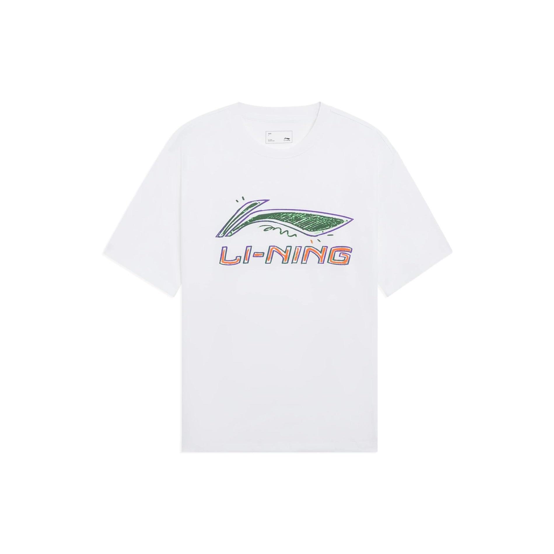 Li-Ning Classic Logo T-shirt White Men s AHSS879-4 XL