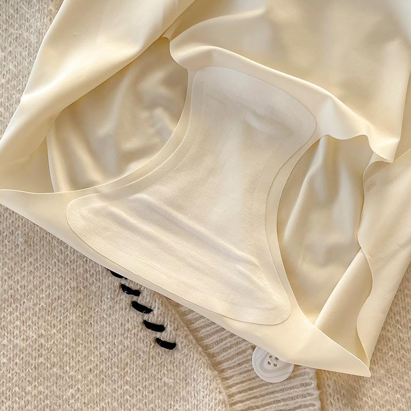 Women's Summer Thin 10A Antibacterial Breathable Ice Silk Cool Feeling High Elastic Non Trace Milk Skin Mid Waist Underwear
