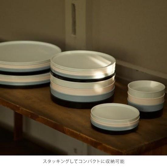 Ideaco Bamboo Melamine Tableware Small Plate Flat 12cm WAMONO 12 Kuro Black 335BK