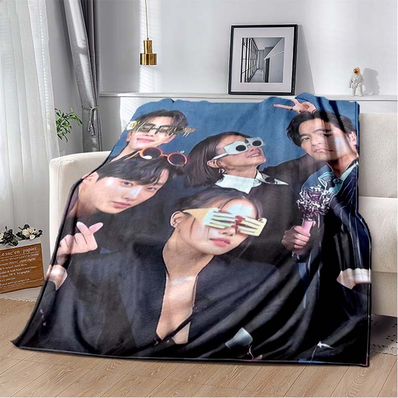 Sweet Home Kdrama Character Print Soft Flannel Throw Blanket Warm Cozy Sofa Bed Decorative Blanket For Home Use