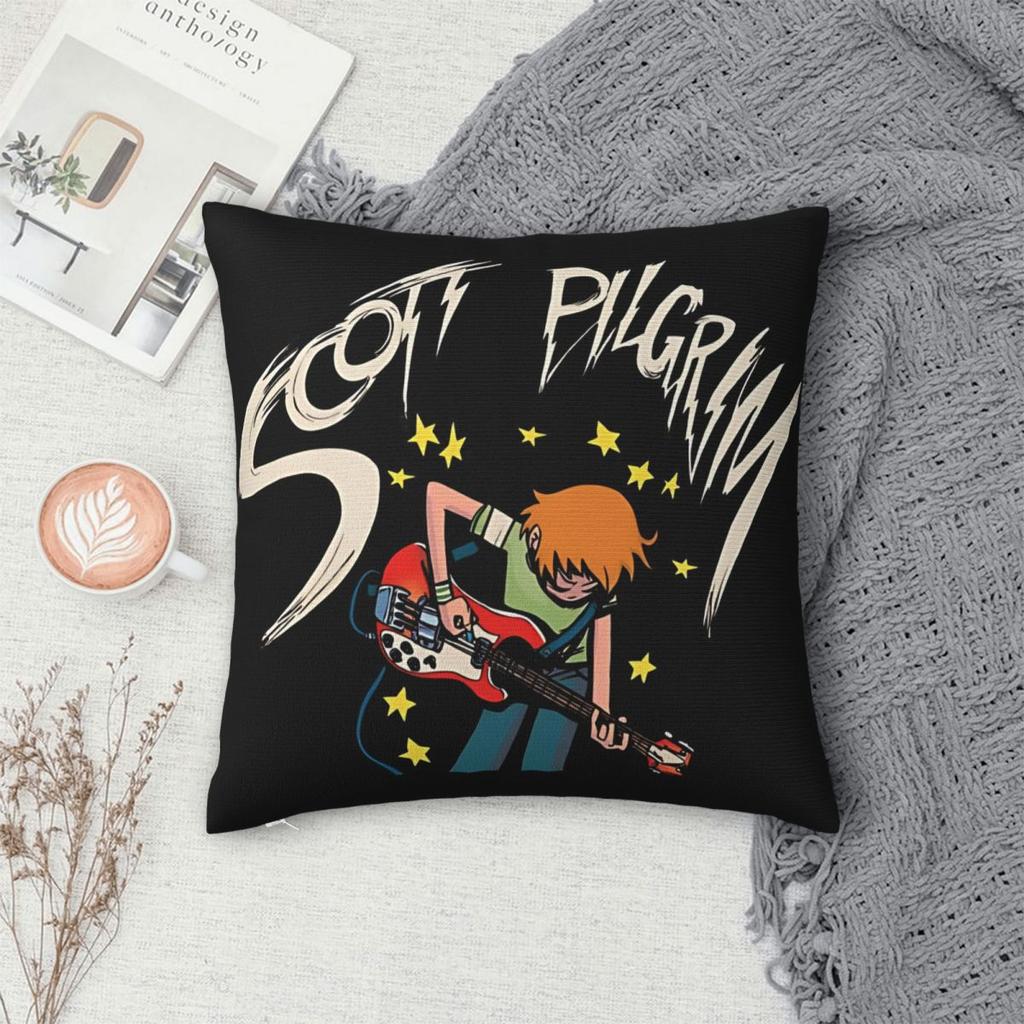 Soft and Sweet Bedroom Scott Pilgrim Vs. The World: The GameDecoration Pillowcase Accessories Pillow Cover Square Multi Size