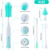 Electric Bottle Brush Cleaner, Electric Baby Bottle Brush Set Including Waterproof Bottle Cleaner, Nipple Brush, Straw Cleaner, Mixer, Bottle Drying