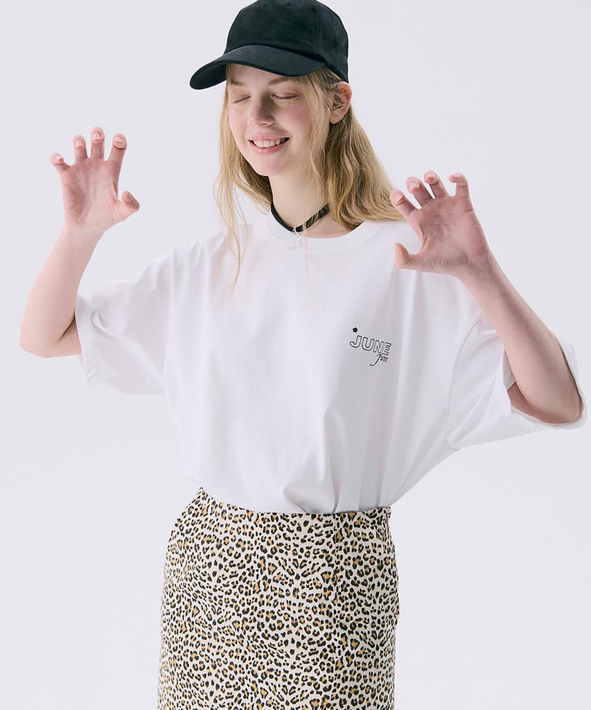JUNEJUNE SPACE Vol11.Basic Logo T_White(Vol11.Basic Logo T_White)