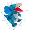 Cute Dinosaur Hand Puppet Funny Plush Stuffed Animal Toy Adults Toddler Huggable Dinosaur Plushies Pretend Play Doll Storytelling Interactive Puppet