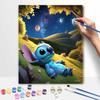 Disney Stitch Starry Night DIY Oil Painting Kits Hand Painting Home Decor Craft Gift Ideas Canvas Wall Art Room Decor Relaxation Fun