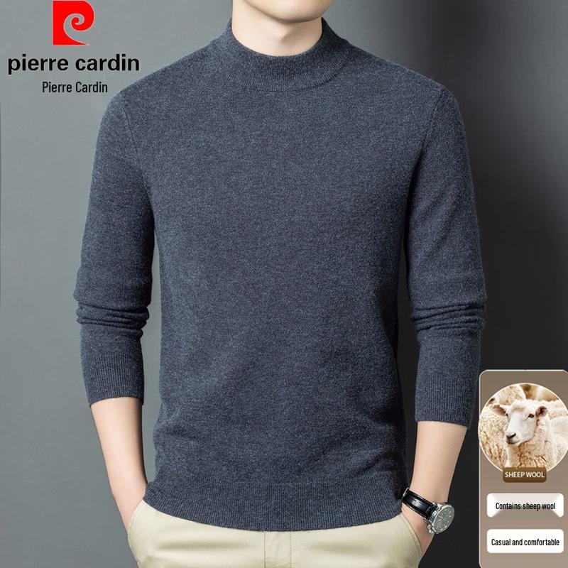 Pierre Cardin Men's Slim-Fit Semi-Turtleneck Wool Blend Sweater