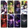 Code Geass Anime Phone Case For Xiaomi Redmi Note 10 11 12 13 14 15 Pro Plus 11S 12S 14S 11T 11E 10S Soft TPU Back Cover Redmi N