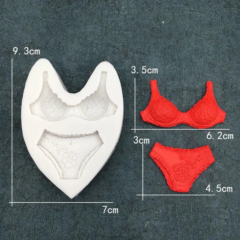 

Бикини Sugarcraft силиконовая форма кружевное нижнее белье трусы шоколад помадка торт украшения форма для мастики инструменты для выпечки