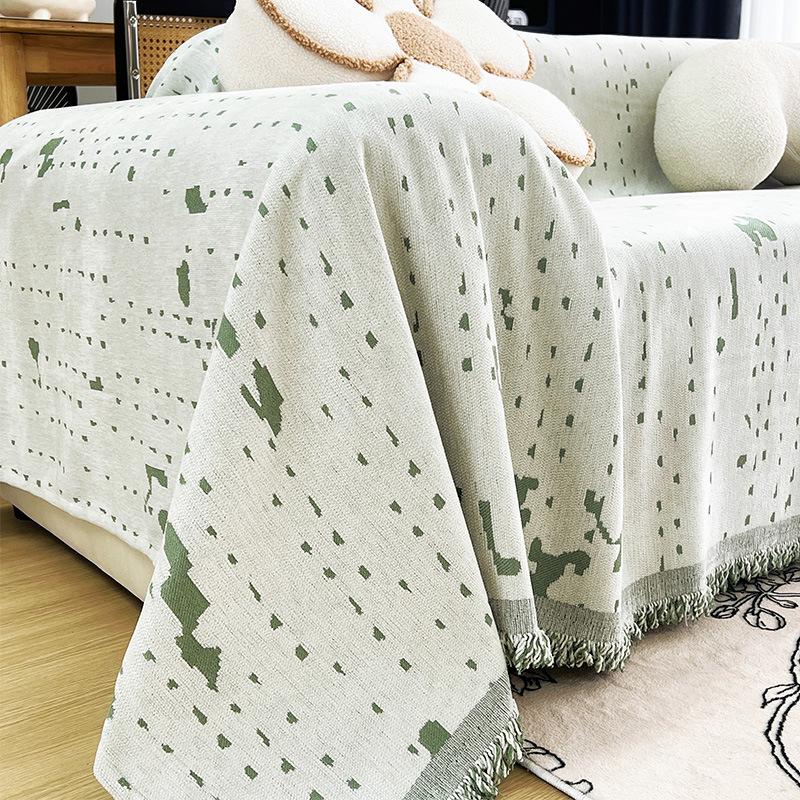 Pokrowiec na sofę z szenili Pełny pokrowiec Nowy Lekki Luksus Pokrowiec na klimatyzator Koc Ochrona przed kocimi pazurami Poduszka na siedzisko