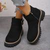 Winter Round Toe Comfortable Thick Sole Non Slip Casual Action Boots Fashionable New Suede Plus Size Horse Boots For Women