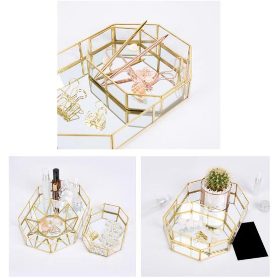 

Стеклянный лоток для хранения, органайзер, ювелирные изделия, косметический контейнер, держатель для дисплея, декор