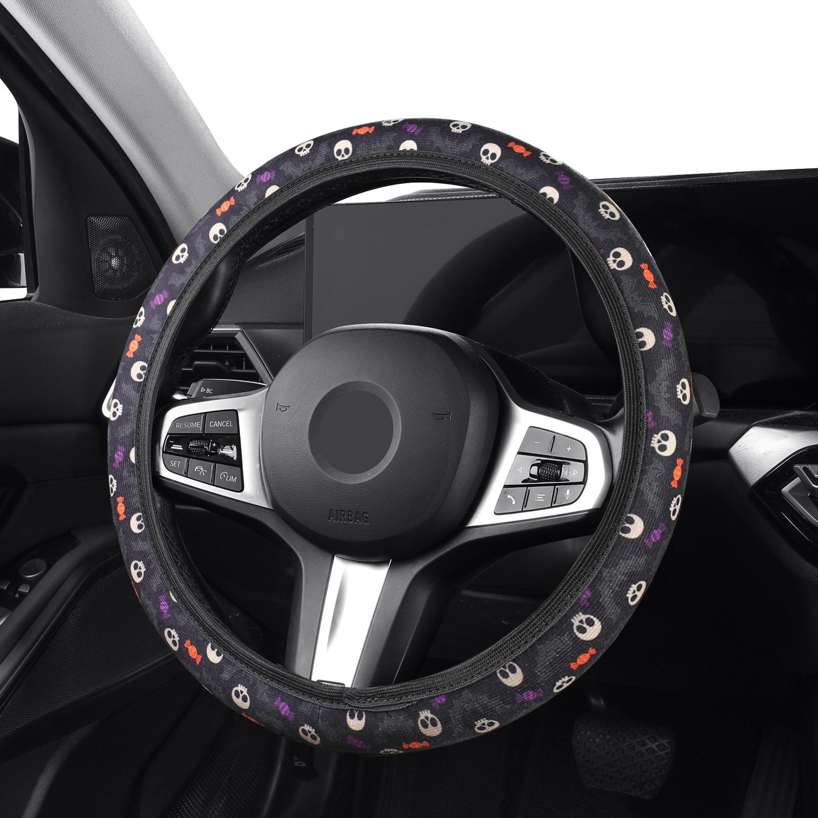 

Halloween Cartoon Steering Wheel Cover - Car Interior Accessory 38 cm