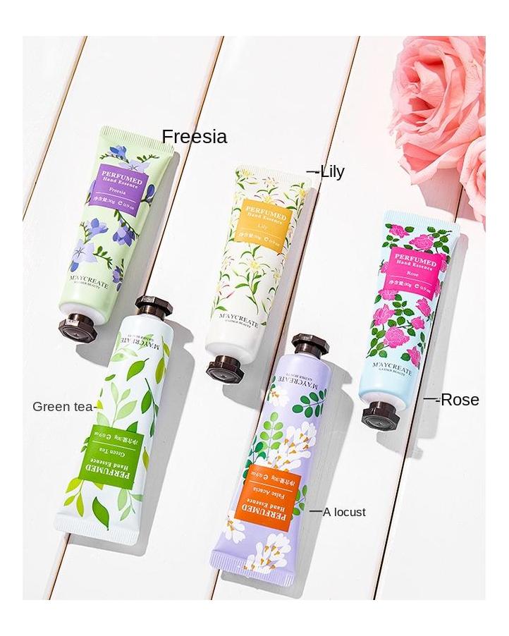 Fruity and Floral Essence Hand Cream, Moisturizing, Long-lasting, Rich Fragrance