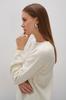Elegant Flow Ecru Merino Wool Sweater