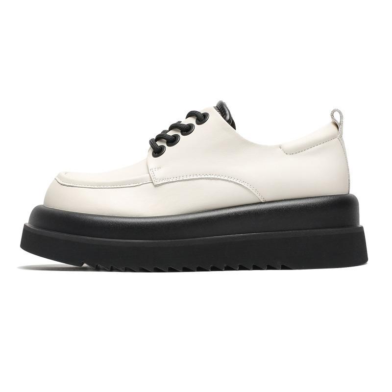 Leather lace-up small leather shoes spring and summer new Mary Jane women's shoes single shoes