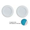 2PCS Round Magnet+Plastic Remote Control Holder Wall Mounted Hanging Hook Magnetic Mat