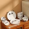 Creative Ceramic Bowls Plates Cartoon Panda Tableware Cute Cartoon Animal Bowls Plates Cups and Saucers  Breakfast Plates