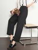 2025 Women's Small Size Cotton Linen Wide Leg Pants - Versatile, Slimming, Casual for Spring & Autumn