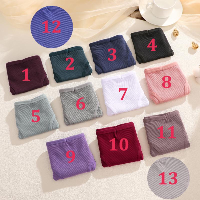 4PCS Seamless Cotton Bikini Panties For Women Sexy Low Waist Breathable Brazilian Pants Female Soft Intimate Lingerie