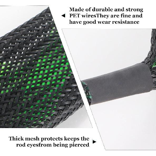 Rod Sleeves Fishing, Fishing Rod Protector, Fishing Rod Sleeves, Fishing Rod Covers Sleeve with Lanyard for Fly Fishing Rod,Casting Fishing Rod, Sea