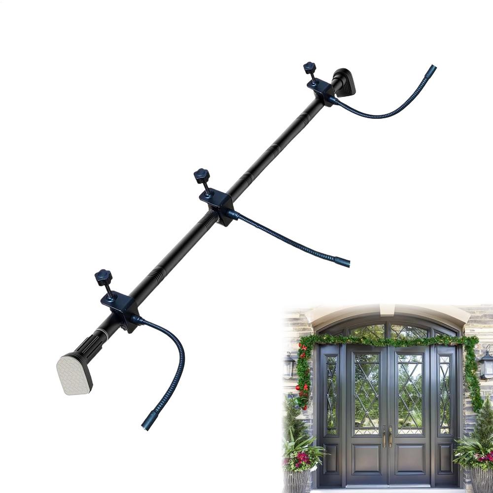 Garland Hanger For Door Frame Adjustable Garland Hanger Metal Holiday Decoration Holder For Christmas Wreath Halloween Outdoor