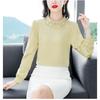 Elegant Rhinestone Long Sleeve Shirt Loose Fit Women Blouse Spring Autumn Trendy Plus Size Top Slimming