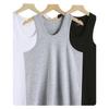 Nanjiren Herrenweste, reine Baumwolle, hohe Elastizität, schweißabsorbierend, atmungsaktiv, ärmelloses Sport-Tanktop