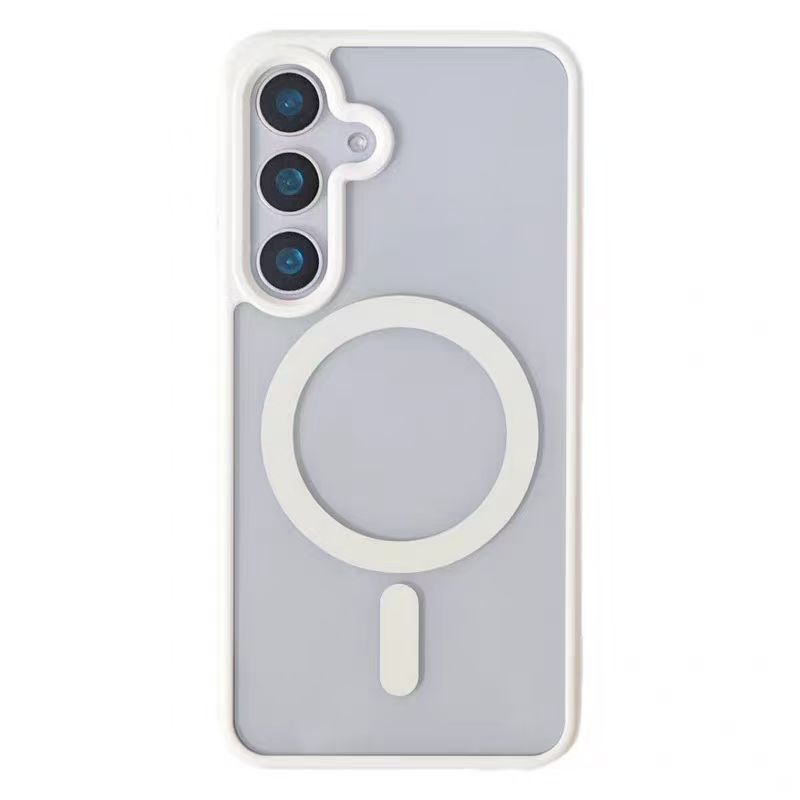 Moderne magnetische Magsafe kabellose Ladehülle für Samsung S25 S24 S23 S22 Plus FE Ultra A15 A35 A55 A16 A26 A36 Stoßfeste Abdeckung