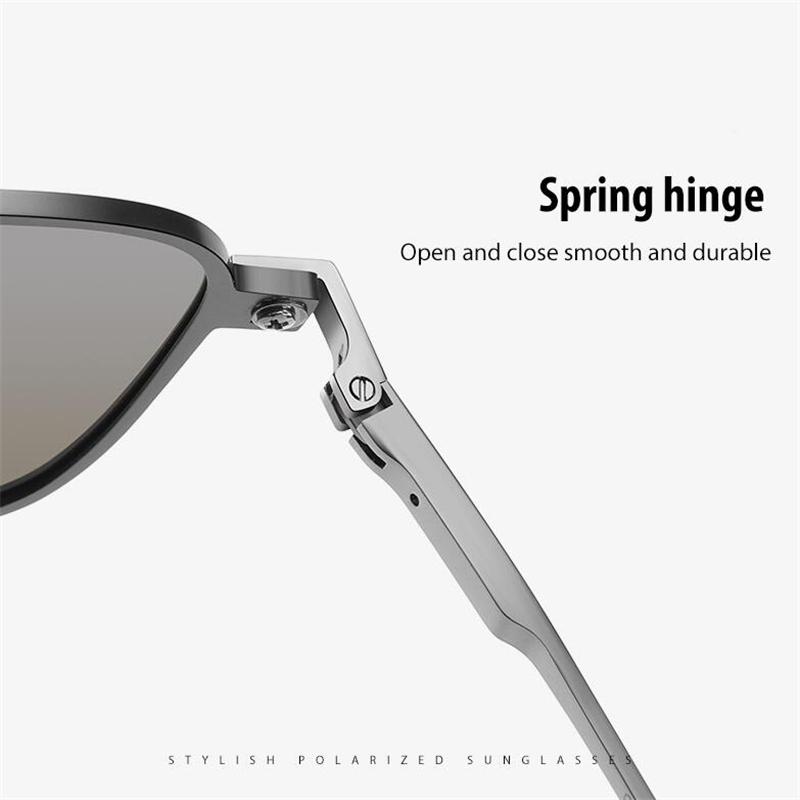 Outdoors Double Beam Square Prescription Sunglasses With Degree Metal Prescription Optical Glasses For Men 0 -0.5 -0.75 To -6.0