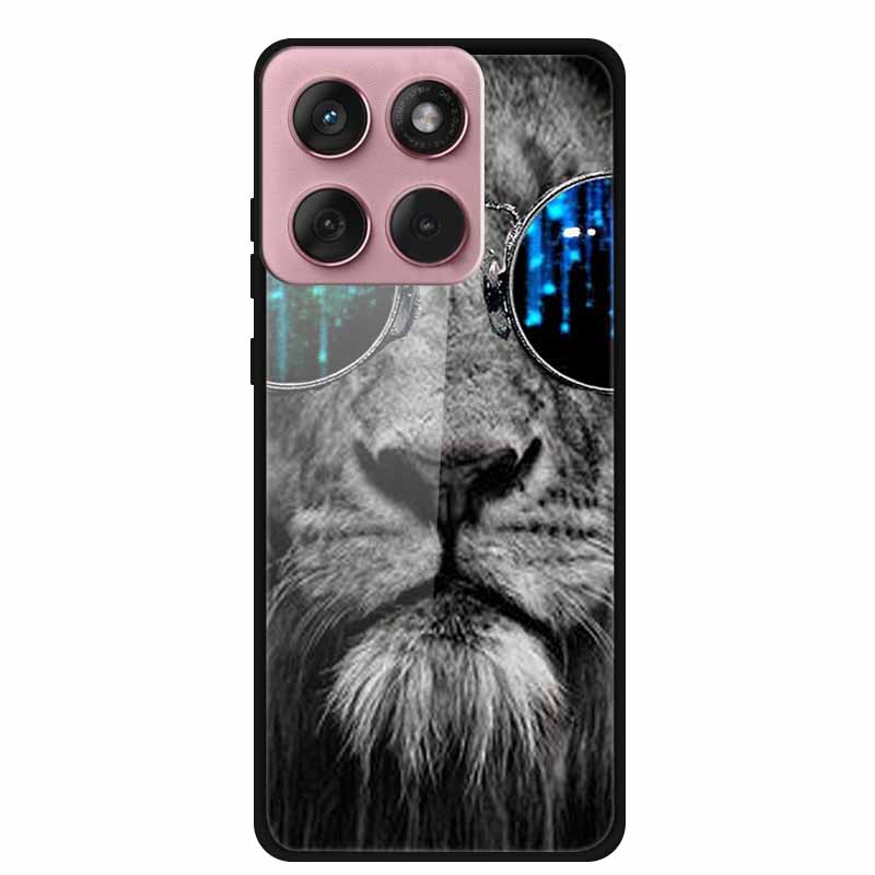 For Motorola Edge 60 60s 5G Case Hard Back Cover Tempered Glass Case For Motorola Edge 60 Fusion Phone Case Soft TPU Bumper Para
