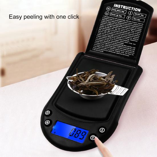 200 g tragbare hochpräzise Schmuck-Taschenwaage mit 0,01 g Gramm elektronischer Digitalwaage