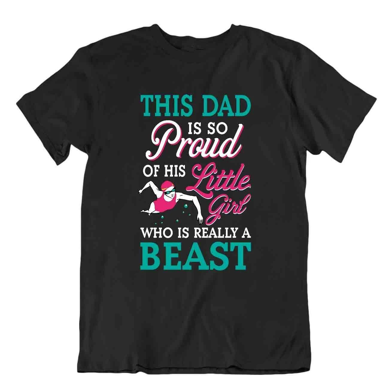 Swimming Tshirt Black Humor Shirt Funny Modern T-Shirt 2XL