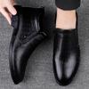 Size 37~46 Chelsea Boots Men 2022 Newest Brand Comfortable Fashion Genuine Leather Men Boots Luxury Office Cow Leather Shoes Man