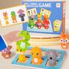Children's Interactive Animal Park Queueing & Swapping Educational Blocks Tabletop Game