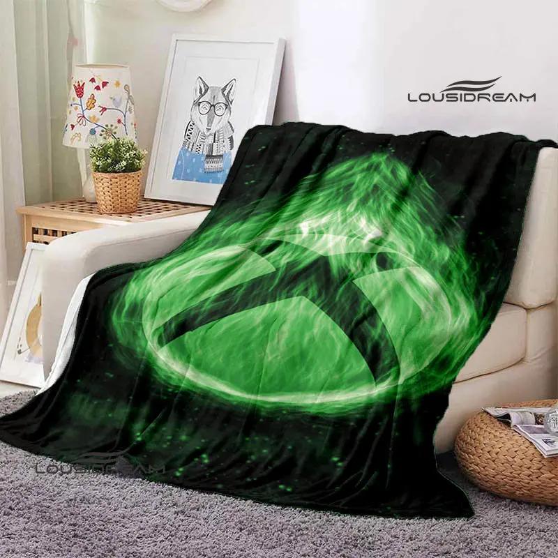 X-BOX LOGO printing blanket Flange Warm and beautiful blanket soft comfort bed blanket Home travel blanket birthday gift