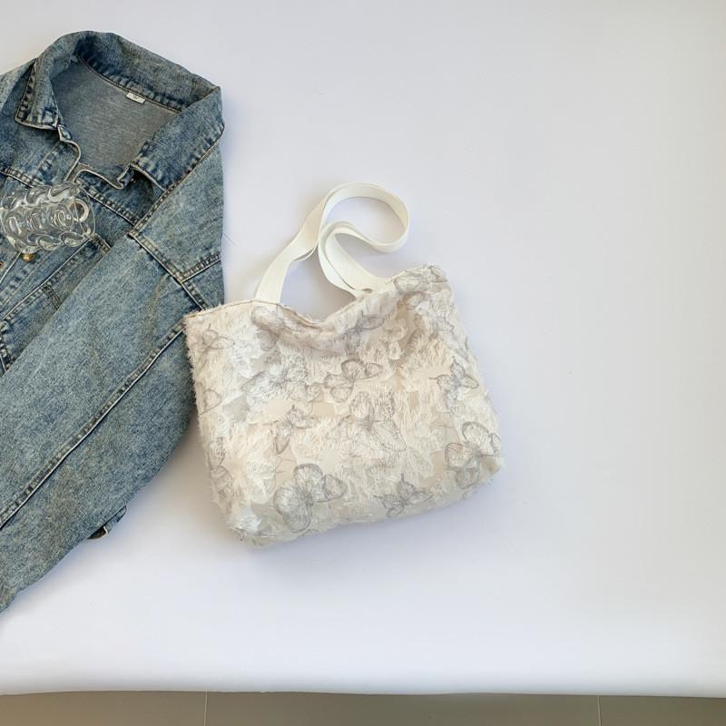 Stylish Large Capacity Tote Bag For Women Casual Summer Fashion In Black White Red Grey