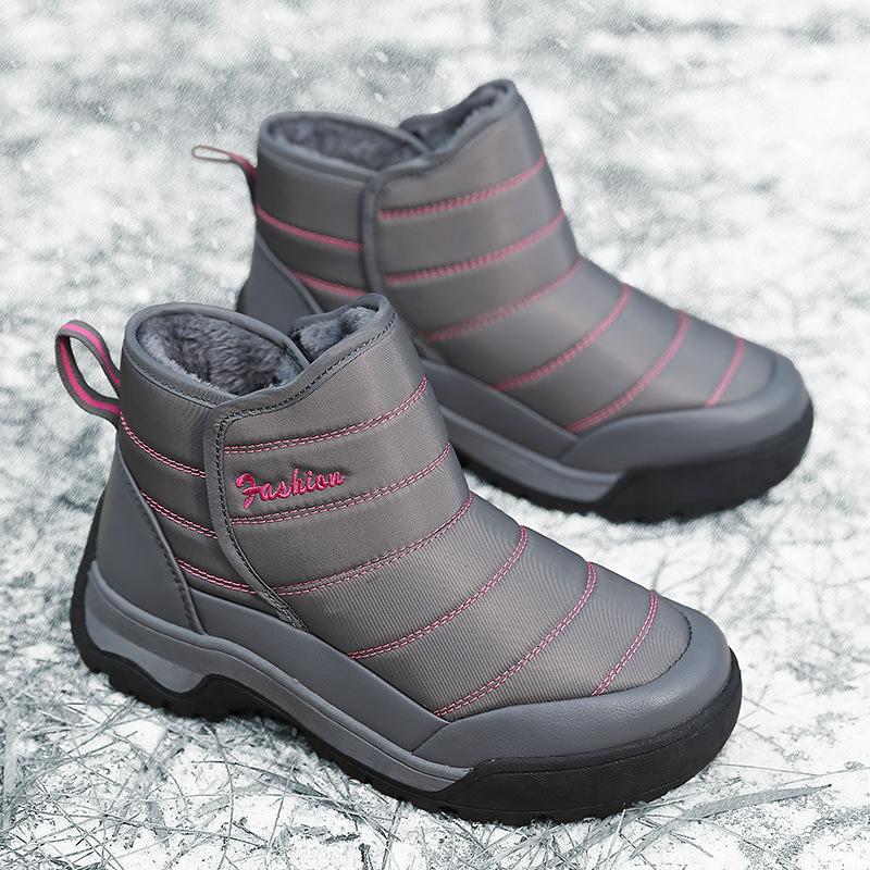 New omen's Shoes Boots Winter Warm Thick Sole Plus Plush Thick Cotton Shoes Snow Boots Outdoor Hiking Shoes