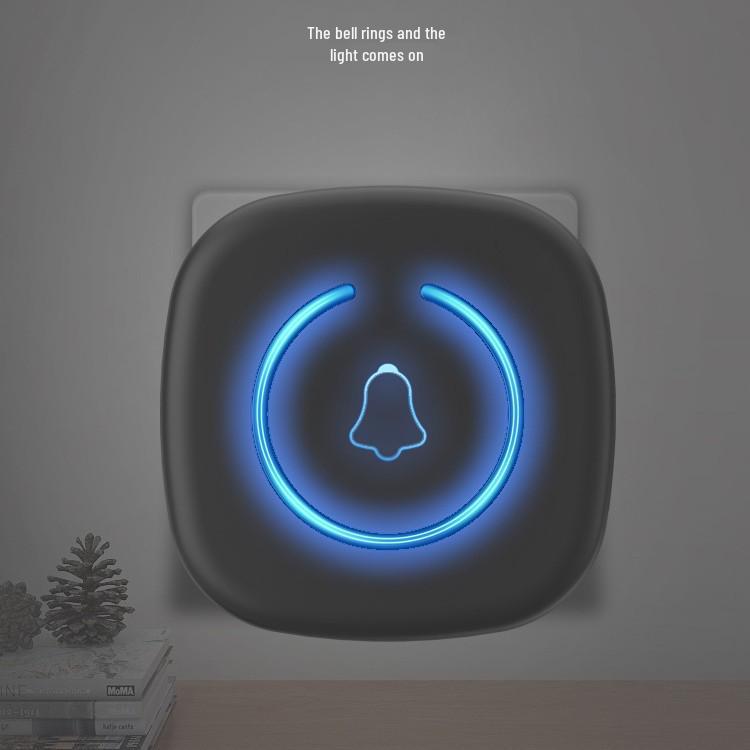Wireless Smart Doorbell with Long-Range Remote Control and Chime for Home Entry and Elderly Assistance
