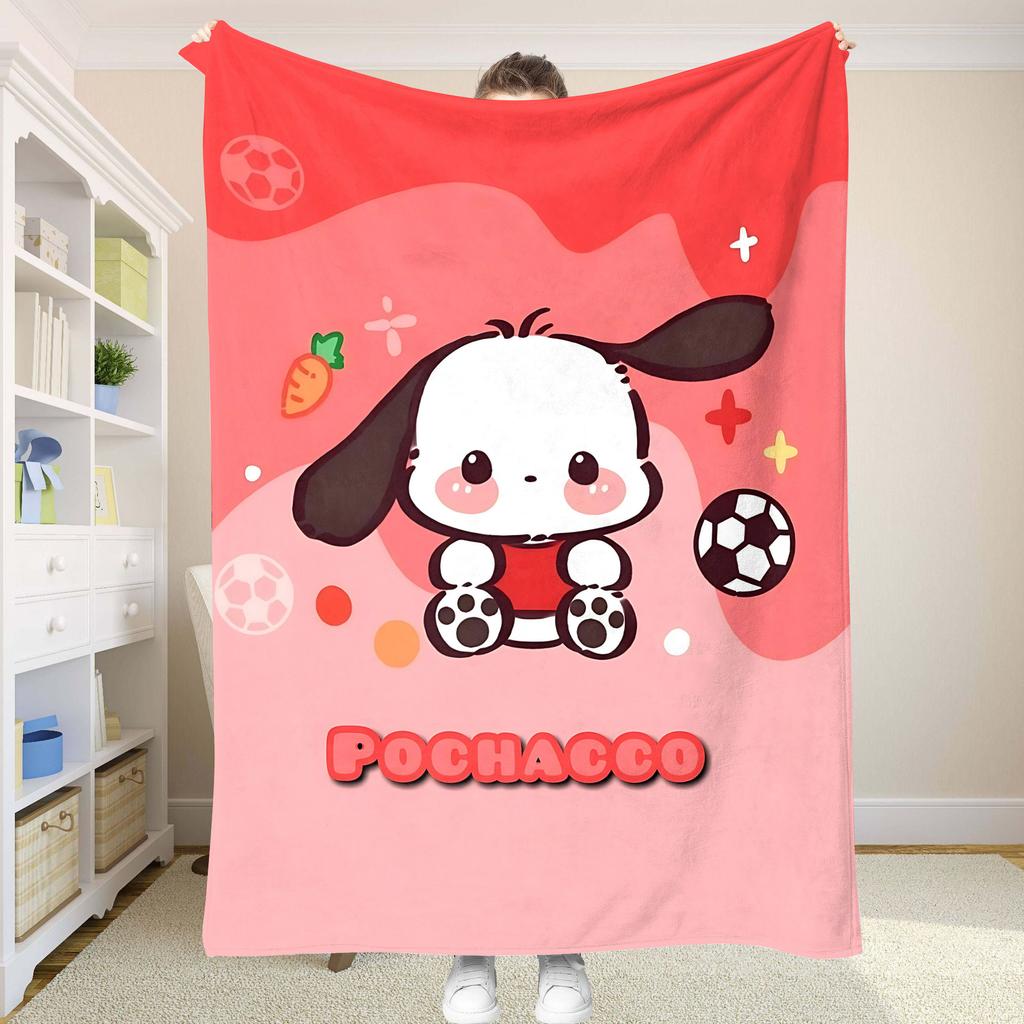 P-Pochaccoes Picnic Blanket Fluffy Soft Blankets and Throws Sofa Blankets for Bed Summer Comforter Bedspread on the Bed Anime &