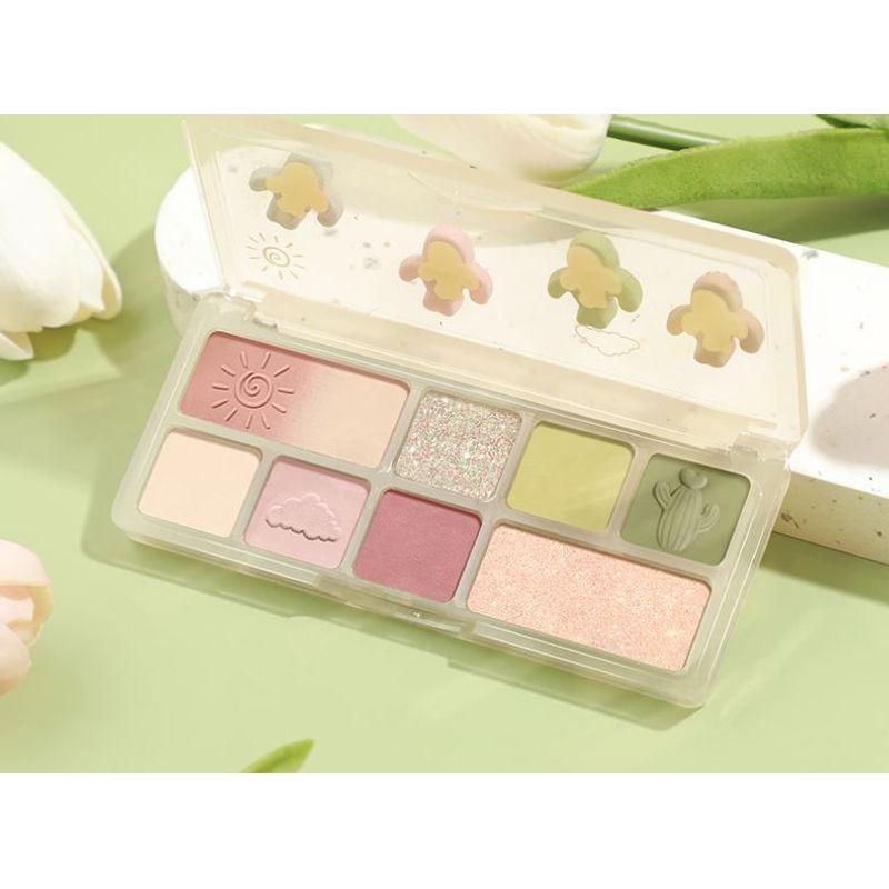 SHEDELLA - 8 Farben Matte Lidschattenpalette - Erfrischendes Kaktusgrün